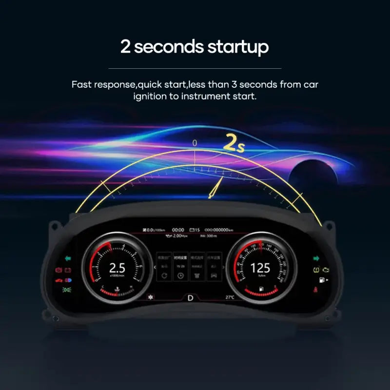 12,3-calowy Cyfrowy Kokpit dla Jeep Wrangler 2011-2017