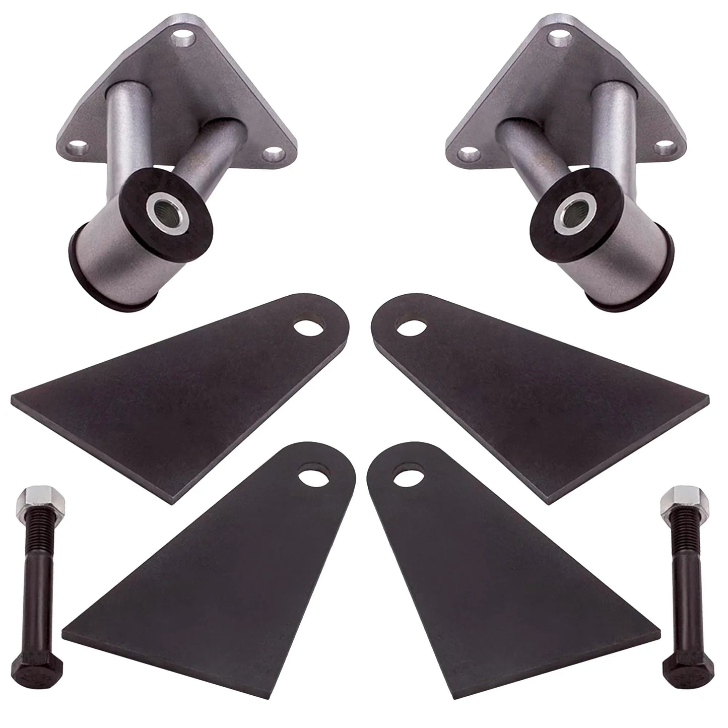 2 Pieces Engine Bracket Suitable For Sbc Hardware Included Bushing Base Steel Material For Chevy BBC SBC 350 396 454 Engine