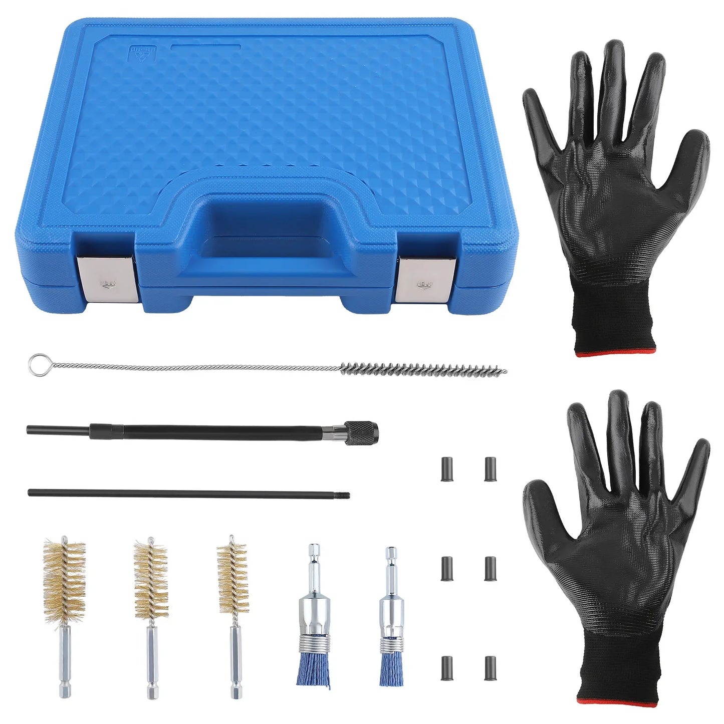 Injector for Seat Shaft Cleaning Set Injector for Seat s Cleaning Brushes Tools Kit-14Pcs