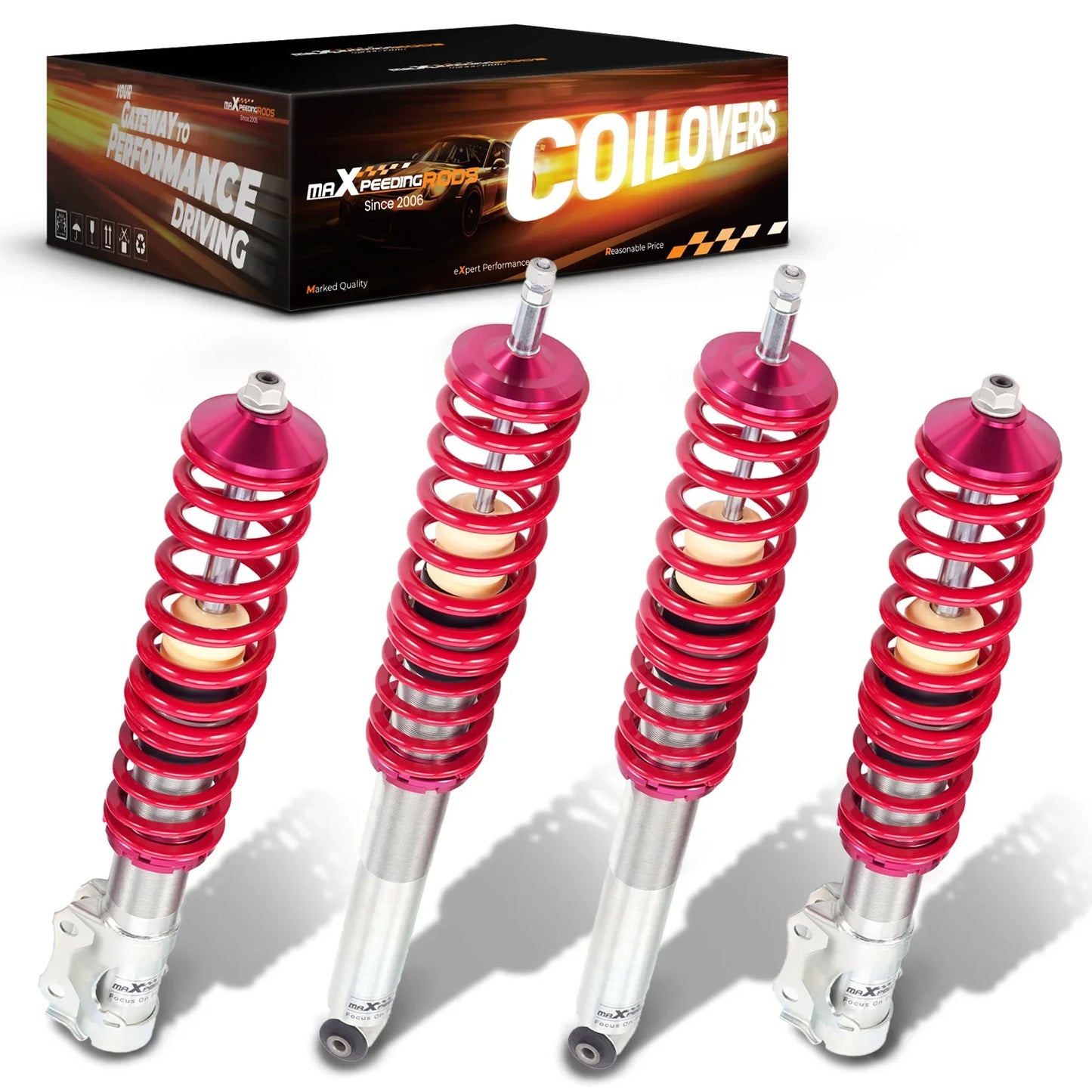 Kit de ressorts de rue pour VW Golf 2 MK2 MK3 JETTA MK2 A2 A3 1G/1H/1E, entretoises de choc