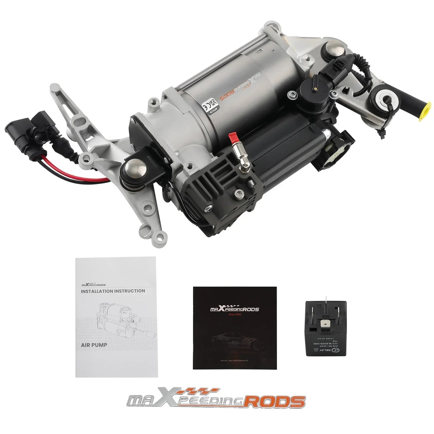 Air Suspension Compressor Pump W/ Bracket For Porsche Cayenne 955 9PA 2002-2010