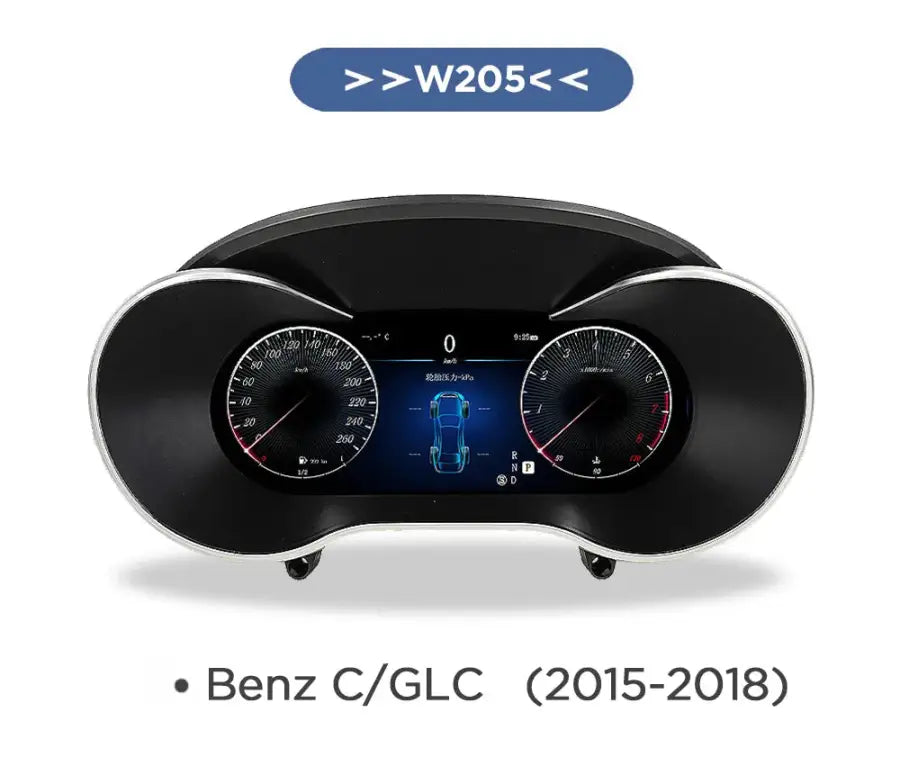 Ekskluzywny 12,3-calowy Cyfrowy Kokpit dla Mercedes-Benz C GLC W205 W253 2015-2018 - Dla Benzyny