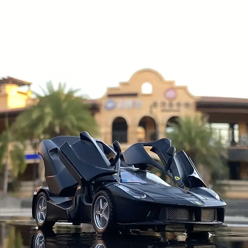 Ferrari LaFerrari 1:32 – Metalowy Model Samochodu Dla Dzieci - Czarny bez pudełka