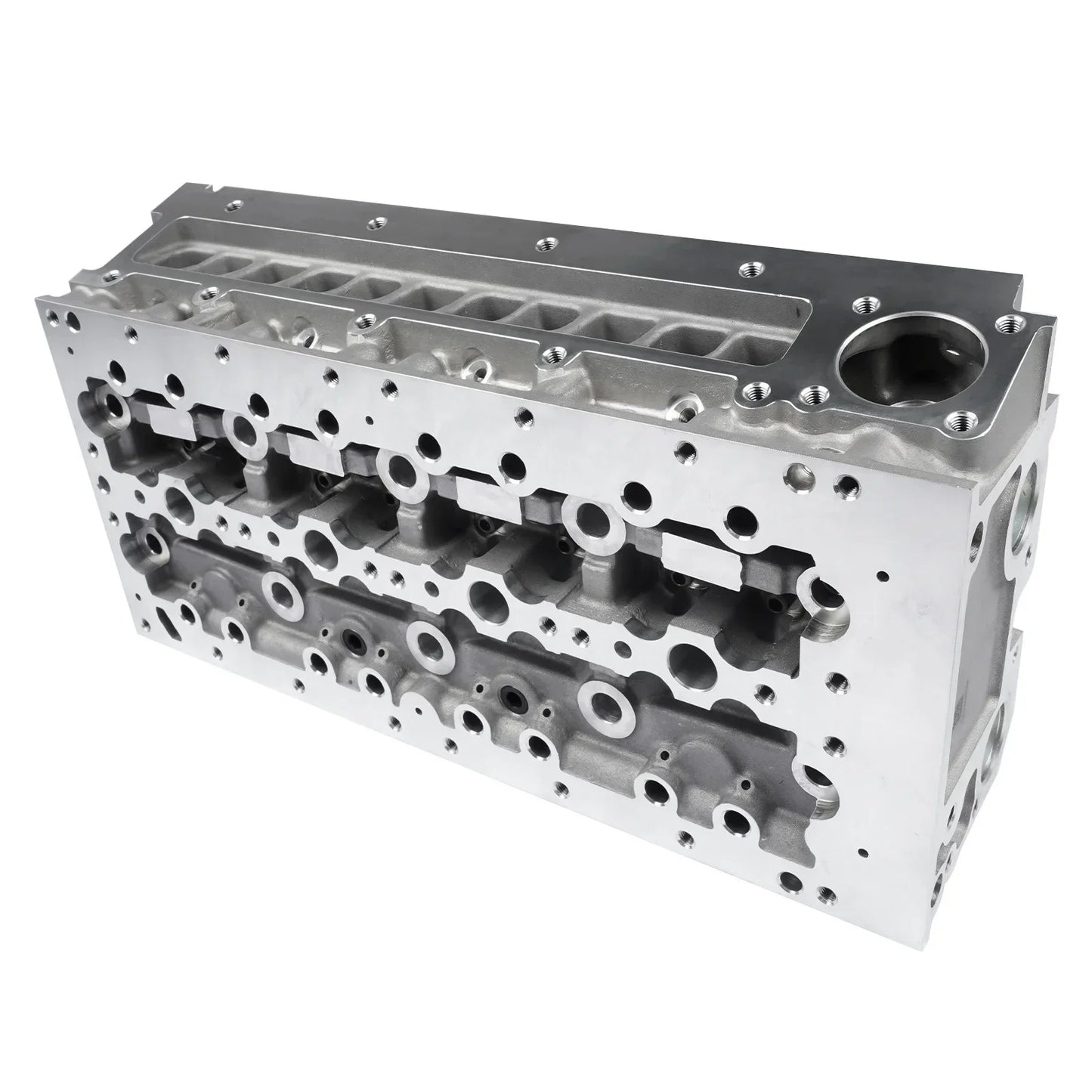 Ap01 cylinder head for iveco daily and fiat ducato silver metallic engine cylinder head with machined surfaces and bolt holes