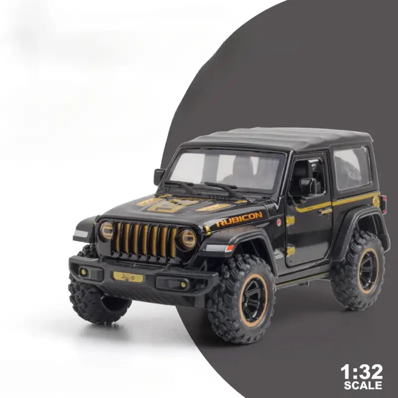 Wrangler 1/32 – Metalowy Model Off-Road 1941 Rubicon dla Dzieci - Czarny