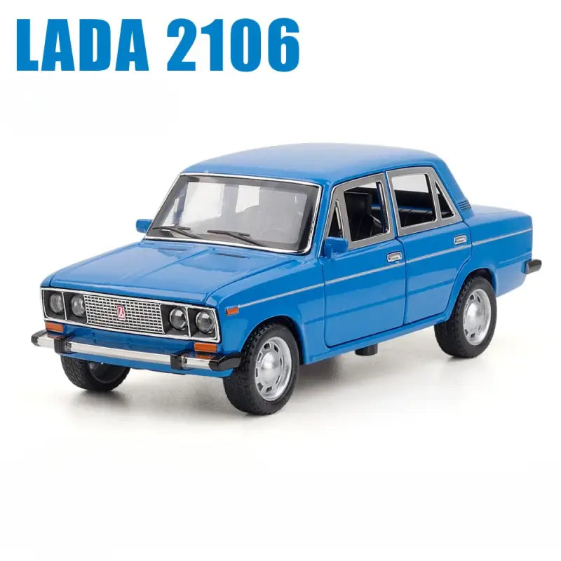 LADA 2106 1/24 – Metalowy Model z Dźwiękiem i Światłem - Niebieski