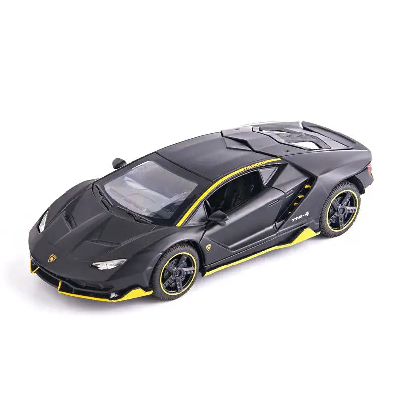 Lamborghini LP770 1:32 – Metalowy Model Samochodu Zabawka Kolekcjonerska - Matowa czerń