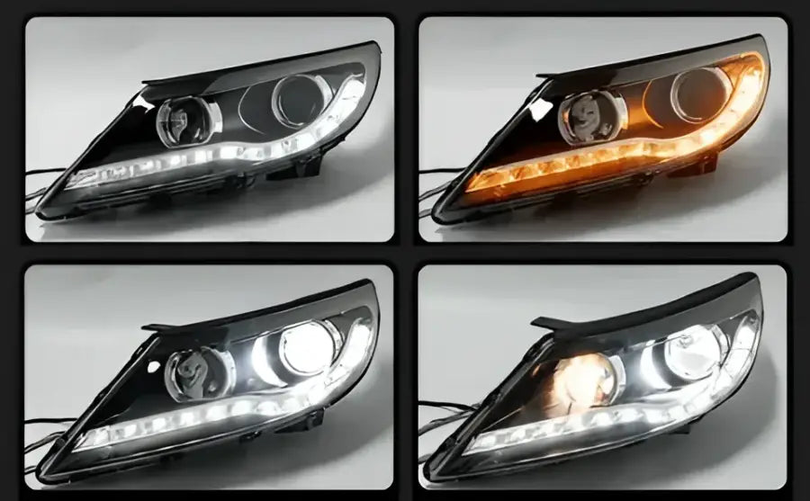 Lampy przednie do Kia Sportage 4 od 2011-2014 - Reflektor LED Bi-Xenon z funkcją DRL HID - Multigenus