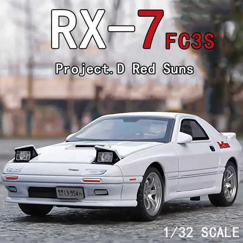 Mazda RX-7 FC3S RED SUNS 1:32 – Metal Die-Cast Model – Multigenus