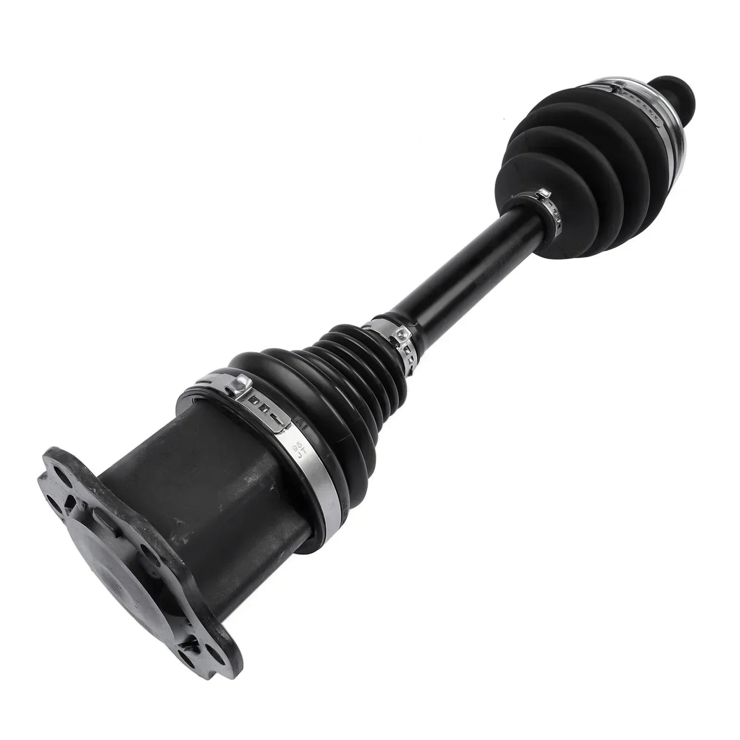 Czarny wał napędowy ap01 z gumowymi osłonami i metalowymi zaciskami do audi a4 avant mild hybrid f5p