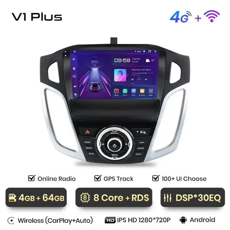 Radio nawigacja Ford Focus 3 MK3 2011 - 2019 Android Auto Carplay - Multigenus