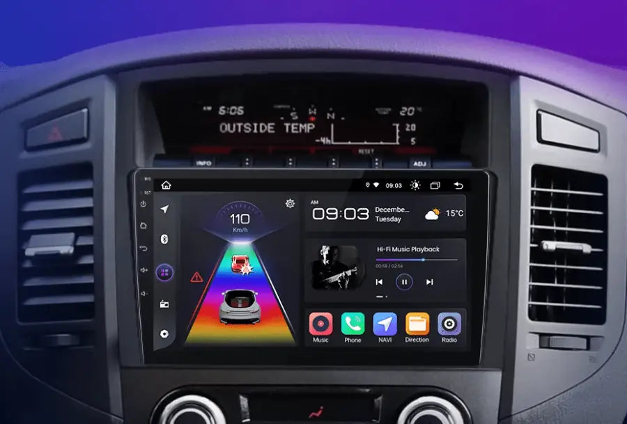 Mitsubishi Pajero IV V80 V90 2006–2014 Radio Android 2DIN CarPlay