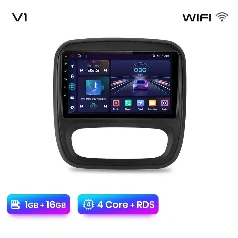 Radio nawigacja Renault Trafic 3 2014-2021 Opel Vivaro B 2014-2018 Android Auto Carplay - Multigenus
