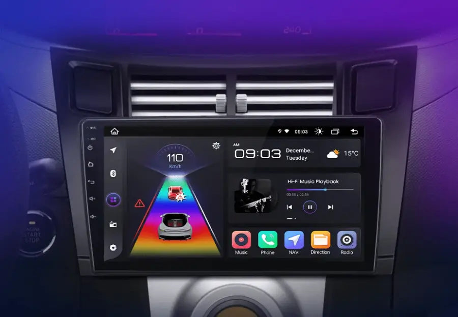 Hikity [2 64G] Autoradio Android 13 avec 9 Pouces IPS HD écran Tactile