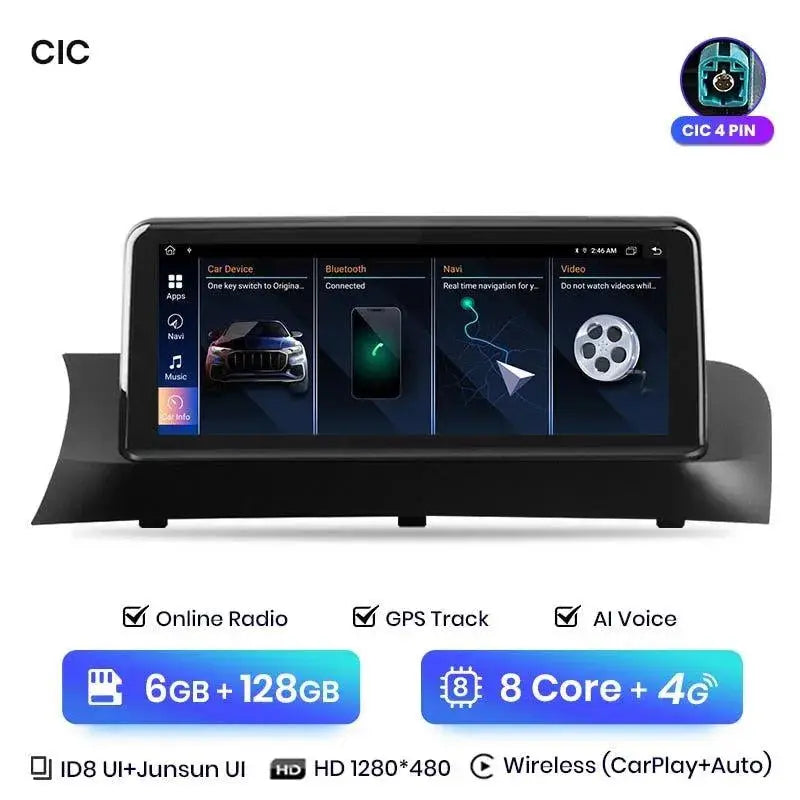 Radio nawigacja BMW X3 F25 X4 F26 2013-2017 CarPlay Android Auto - Multigenus