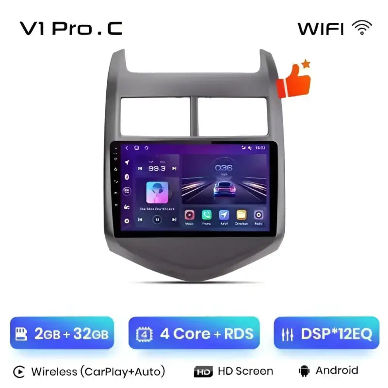 Radio nawigacja Chevrolet Aveo 2 2011-2013 Android Auto Carplay - Multigenus