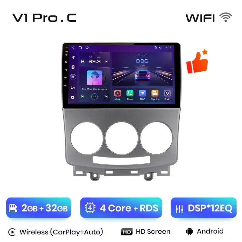 Radio nawigacja Mazda 5 2005 - 2010 Carplay Android Auto - Multigenus