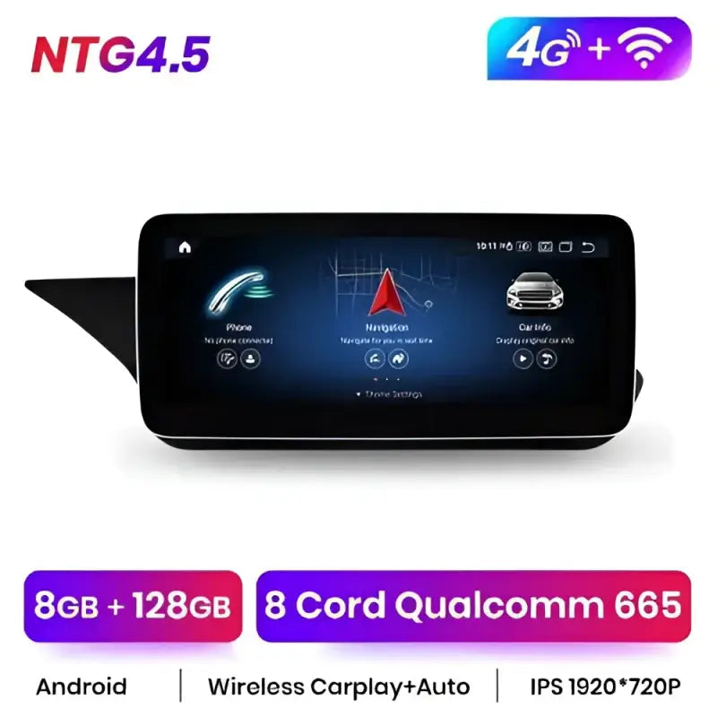 Radio nawigacja Mercedes Benz E Klasa W212 E200 E230 E260 E300 S212 2009-2016 Android Auto CarPlay - Multigenus