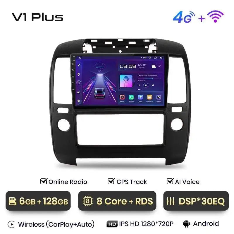 Radio nawigacja NISSAN NAVARA 2006-2012 Android Auto CarPlay - Multigenus