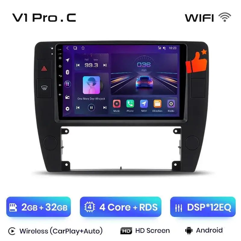 Radio nawigacja Passat B5 2000-2005 Android Auto Carplay - Multigenus