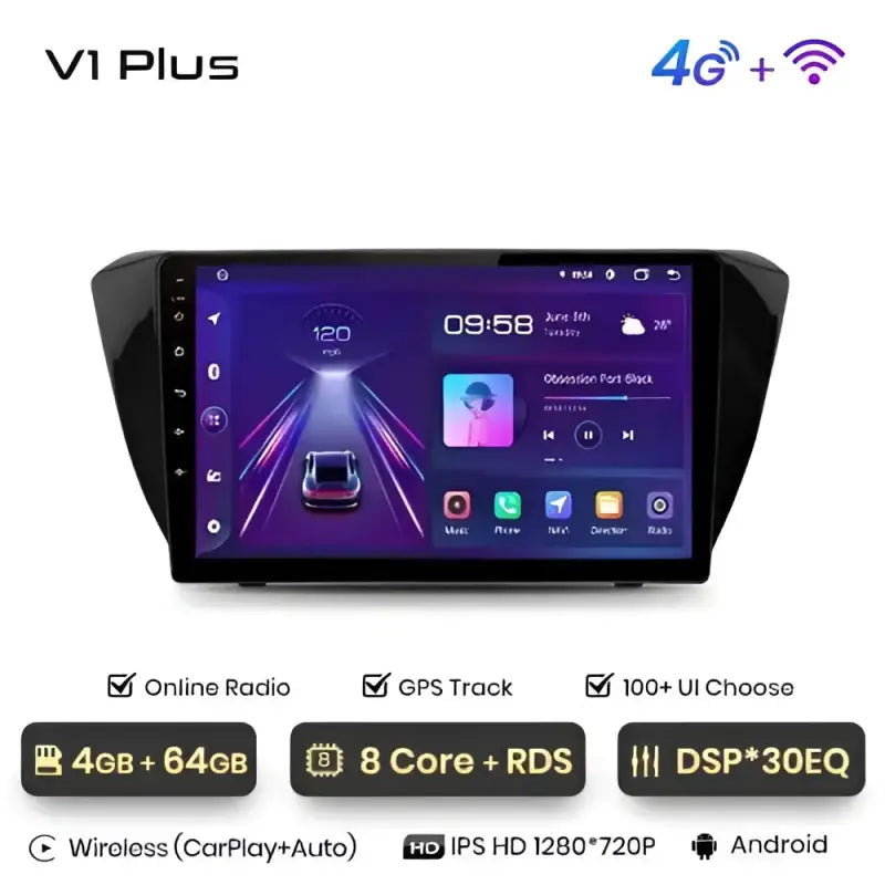 Radio nawigacja Skoda Superb 3 2015-2019 CarPlay Android Auto - Multigenus