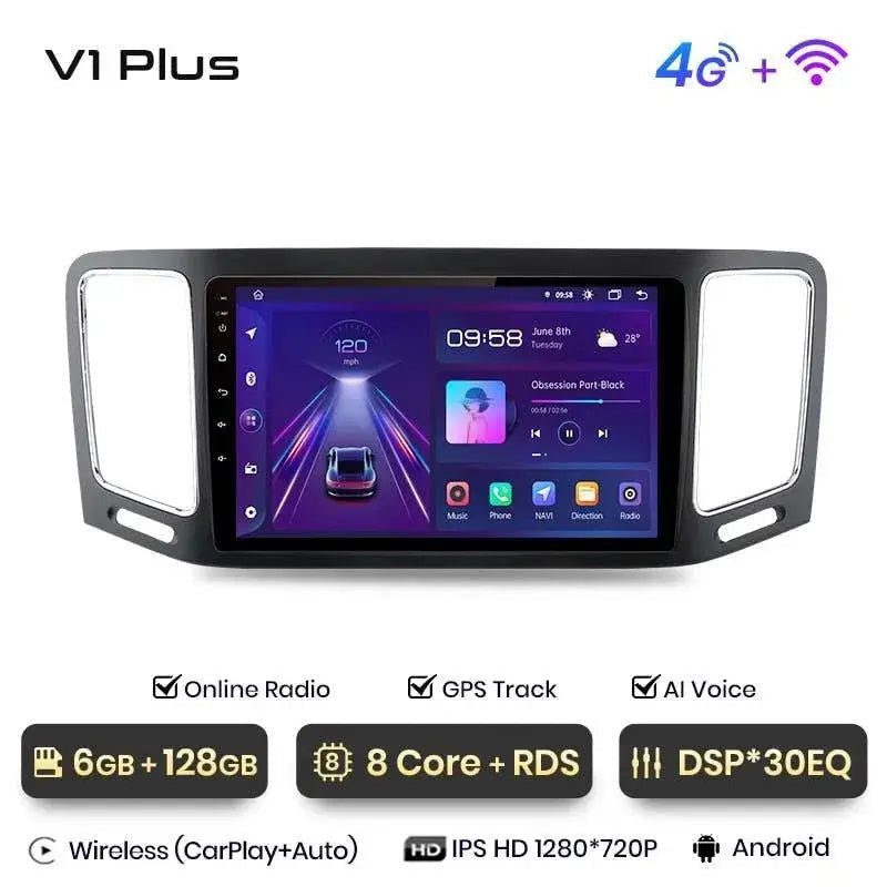 Radio nawigacja Volkswagen VW Sharan 2012 - 2018 Android Auto Carplay - Multigenus