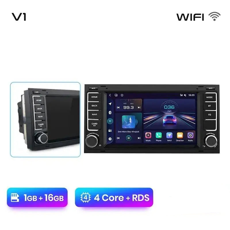 Radio nawigacja Volkswagen VW Touareg Multivan T5 Transporter 2004-2009 Carplay Android Auto - Multigenus