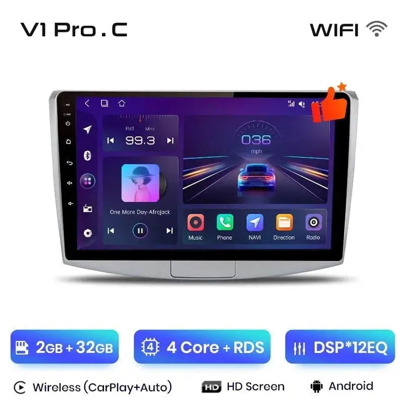 Radio nawigacja VW Passat B6 B7 CC 2005 - 2015 Carplay Android Auto - Multigenus