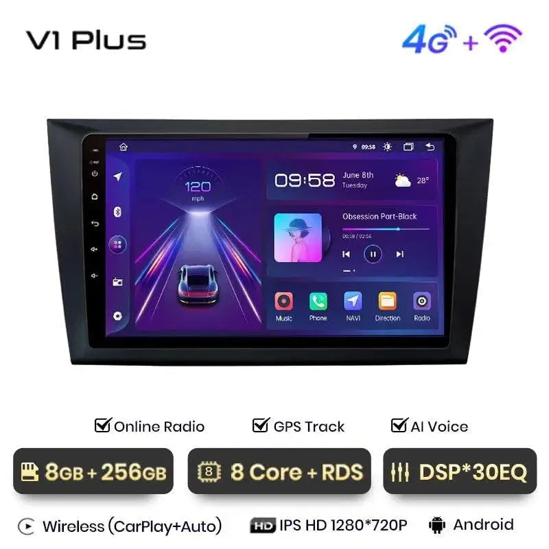 Radio nawigacja VW Volkswagen Golf 6 2008-2016 Android Auto Carplay - Multigenus