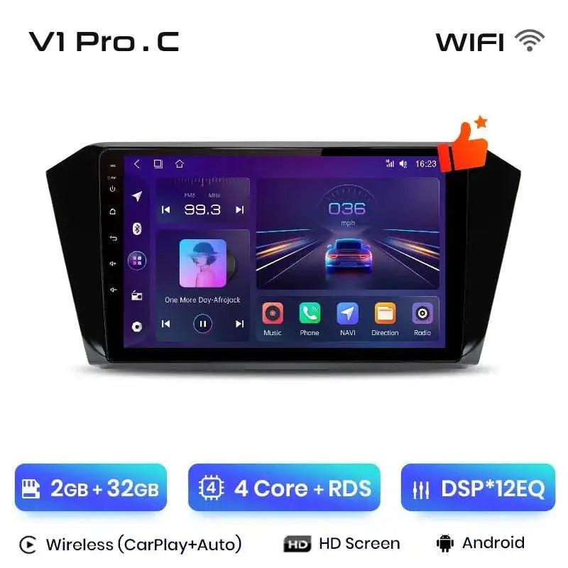 Radio nawigacja VW Volkswagen Passat B8 2015-2020 Android Auto Carplay - Multigenus