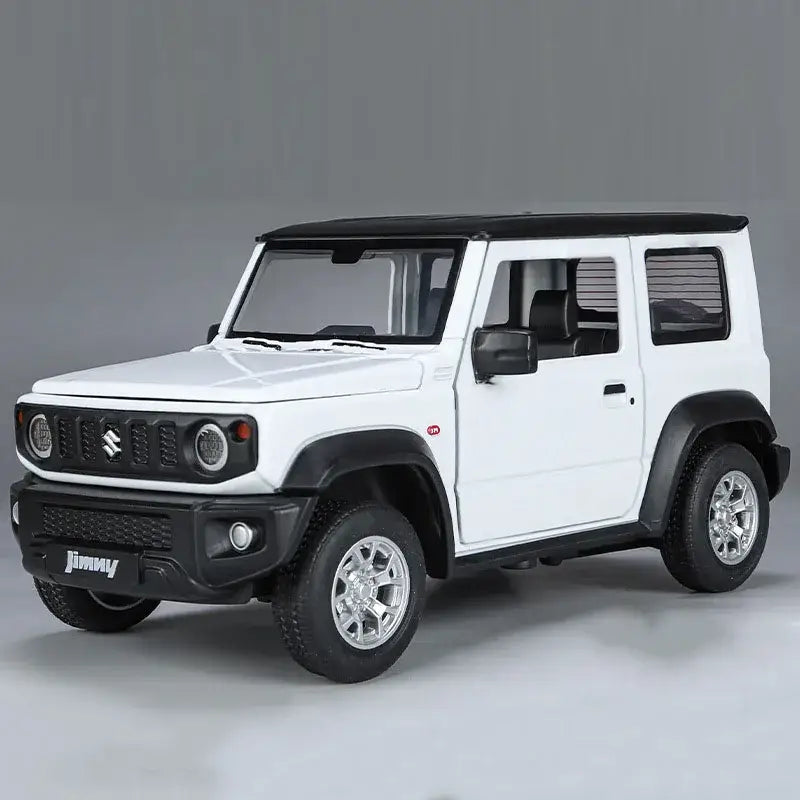 Suzuki Jimny 1:24 – Metalowy Model z Dźwiękiem i Światłem - Biały