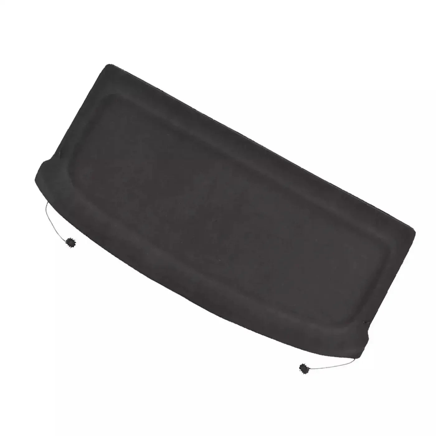 Czarny materiałowy tylny parcel shelf load cover do vw golf 7 2012-21 z elastycznymi krawędziami i małymi klamrami
