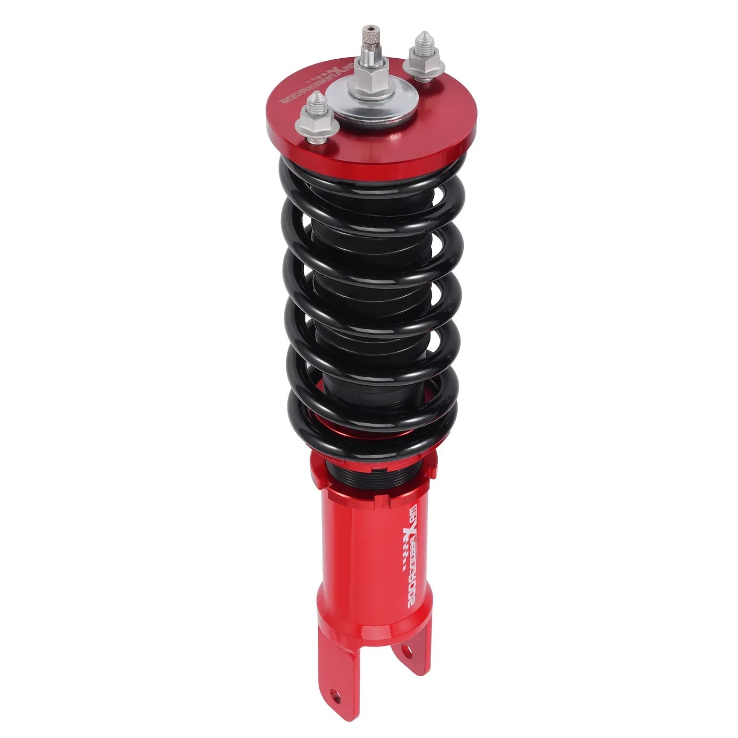 Czerwono-czarny coilover tylnej regulacji tłumienia z polerowaną aluminiową górną pokrywą do honda civic integra
