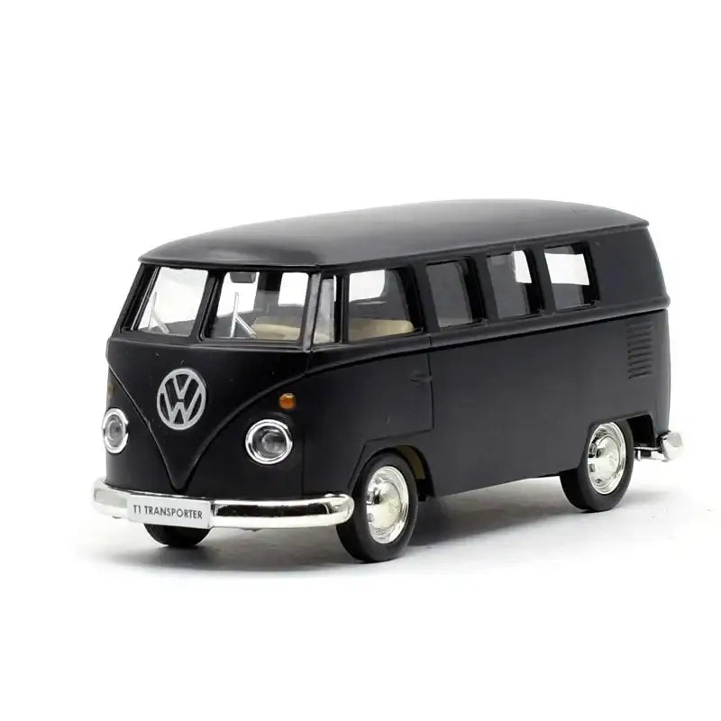 Volkswagen T1 Bus 1/36 – Metalowy Model Samochodu Die-Cast - Czarny