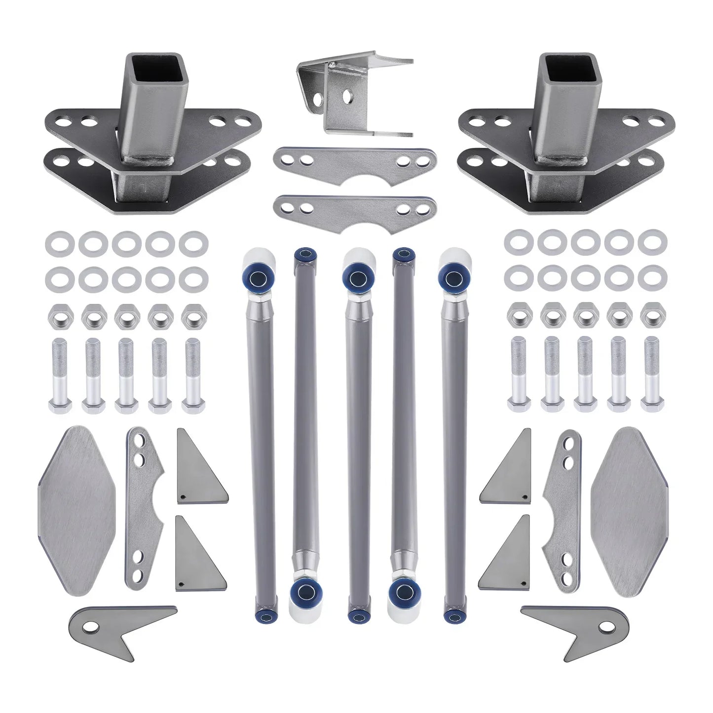 Weld On Parallel 4 Link Suspension Kit for Classic Car Air Ride Pan Hard Bar 24"