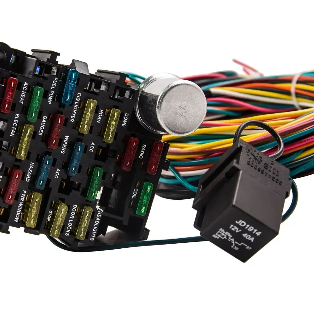 Faisceau électrique 21 circuits, 17 fusibles pour GMC, Chevrolet et Ford