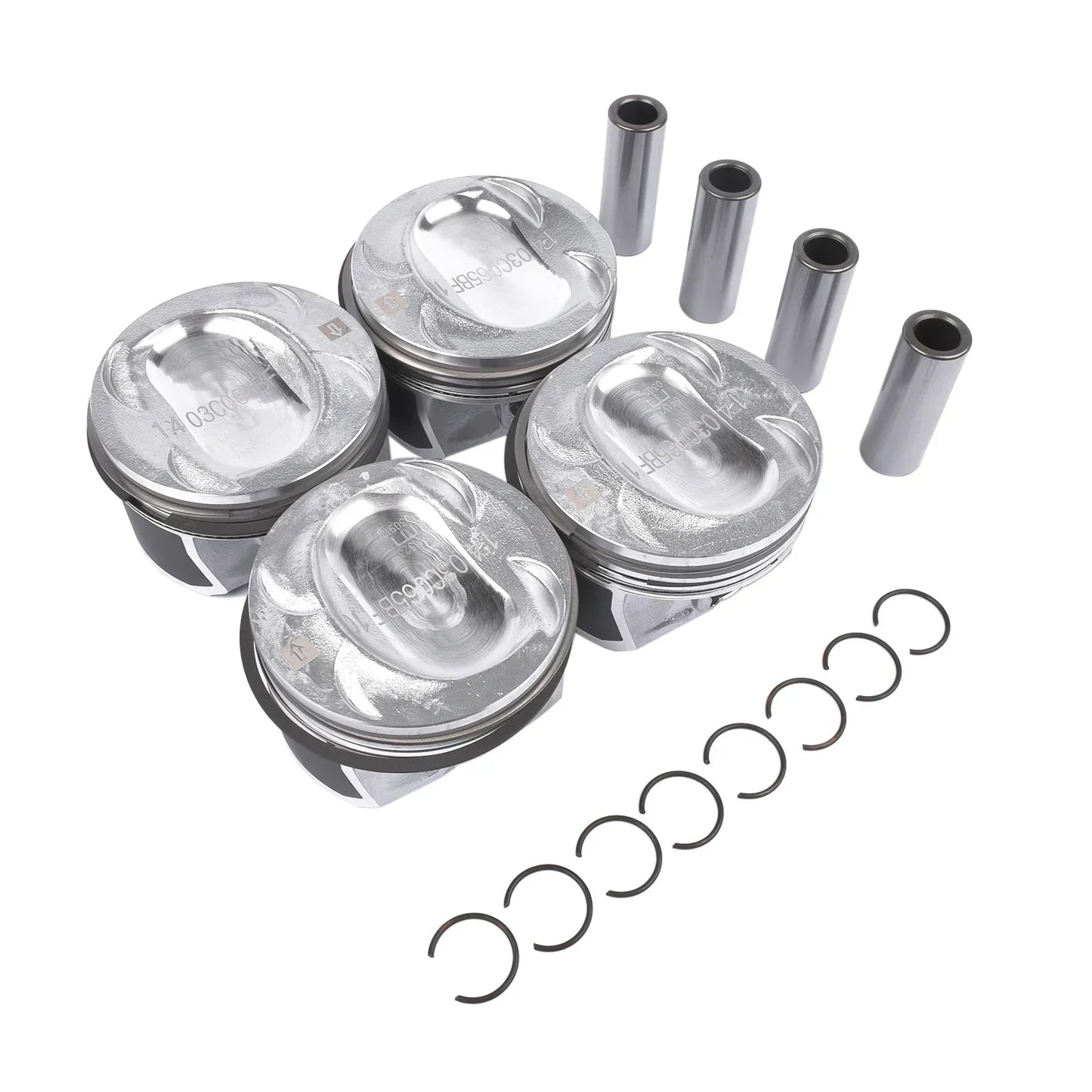 AP01 4st Kolvar Kit För Audi A1 VW Golf Passat Eos Polo Bettle Seat Skoda 1.4 TSI