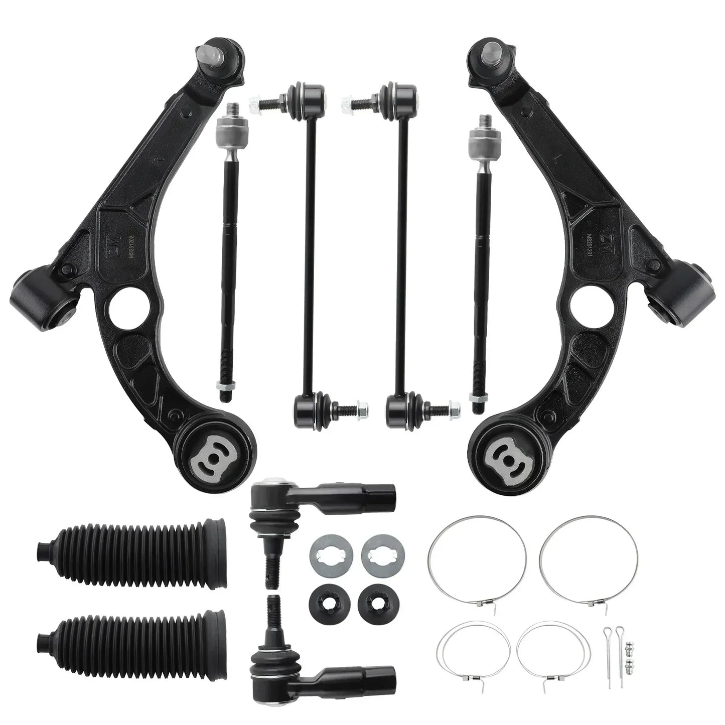Satz vordere Querlenker, Stabilisatorstangen und Lenkstangen Dodge Dart Chrysler 200
