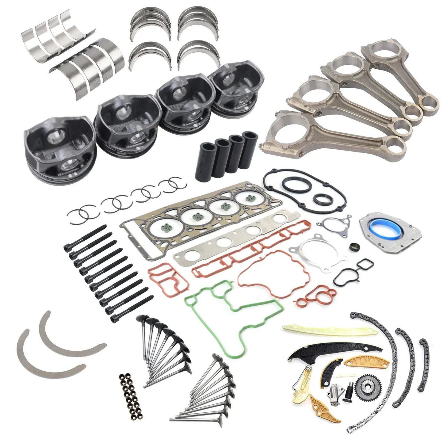 AP01 motorombygningseftersynssæt + Φ23mm stempler til VW CC Audi A3 A4 A5 TT 1.8 TFSI
