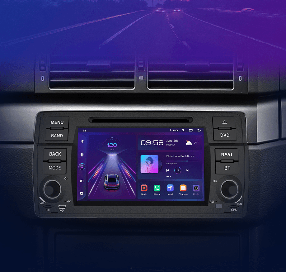 Radionavigation BMW 3 E46 M3 - Carplay und Android Auto – Multigenus