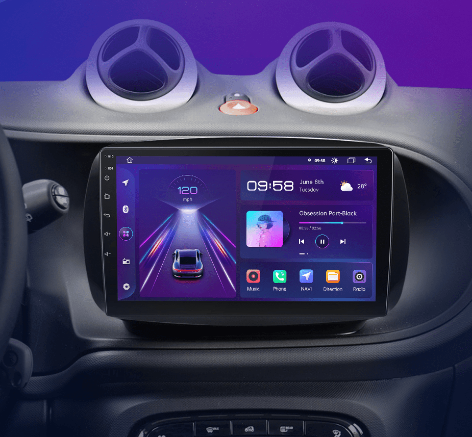 Radio navigation Mercedes Smart 2016  Carplay, Android Auto – Multigenus
