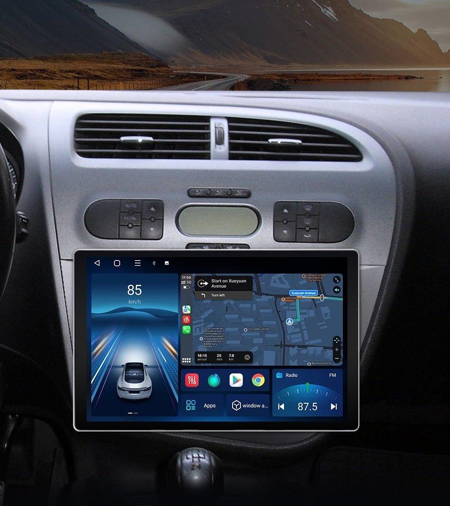 8G+128G carplay android auto radio coche con pantalla For Seat Leon 2 MK2  1P 2005-2011 2 din autoradio GPS Track bluetooth 360