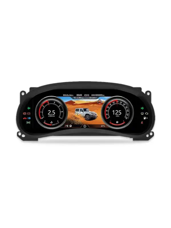 Jeep Wrangler (2011–2017) – Wirtualny Kokpit 12,3 LCD FIS | Cyfrowa Deska Zegarów Premium