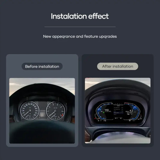 BMW 3 Series E90E91E92E93 (2005–2012) – Wirtualny Kokpit LCD 1920×720 FIS | Cyfrowa Deska Zegarów