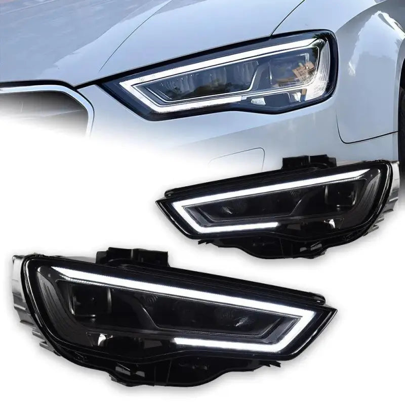 Audi A3 8V 2014–2016 Reflektory Przednie LED DRL Komplet