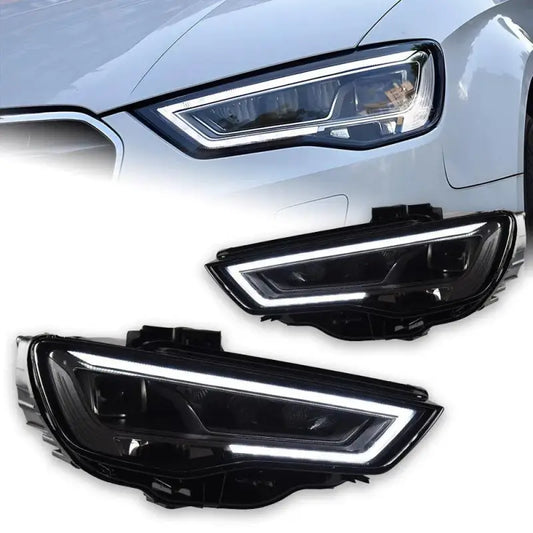 Audi A3 8V 2014–2016 Reflektory Przednie LED DRL Komplet