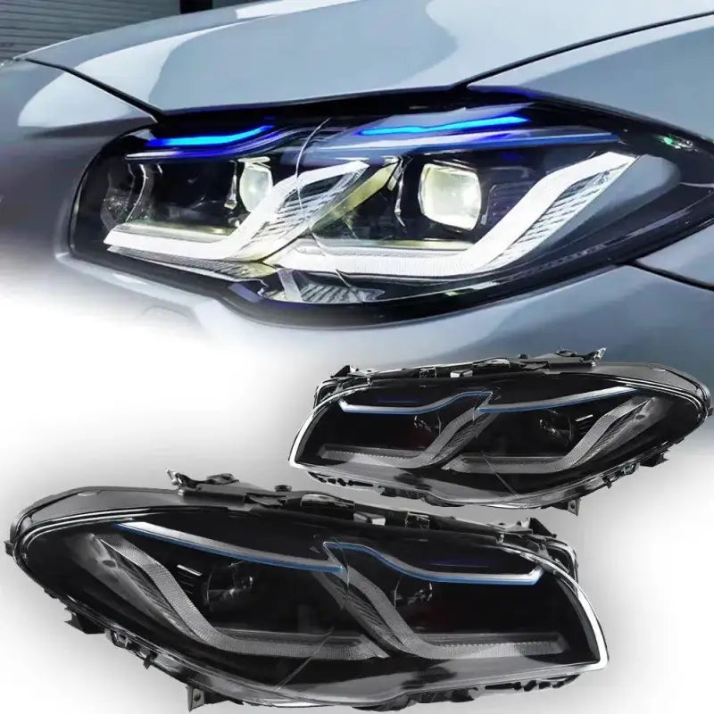 BMW F10 F11 F18 2010–2016 Reflektory Przednie LED DRL Kierunkowskaz Projektor Komplet
