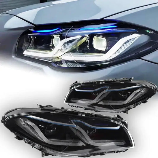 BMW F10 F11 F18 2010–2016 Reflektory Przednie LED DRL Kierunkowskaz Projektor Komplet
