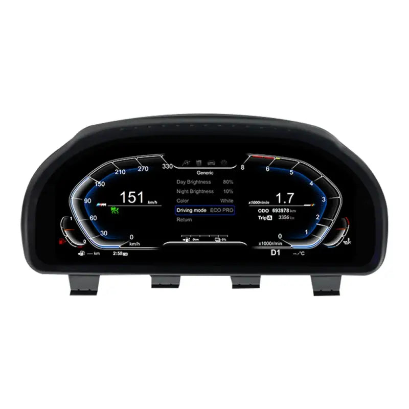 BMW F10F11F18F06F12F13F01F02F03F25F26F15F16 – Wirtualny Kokpit 12,3 LCD FIS | Cyfrowa Deska Zegarów Premium
