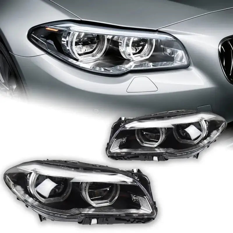 BMW F10 F18 2010–2016 Reflektory Przednie LED DRL Projektor Komplet